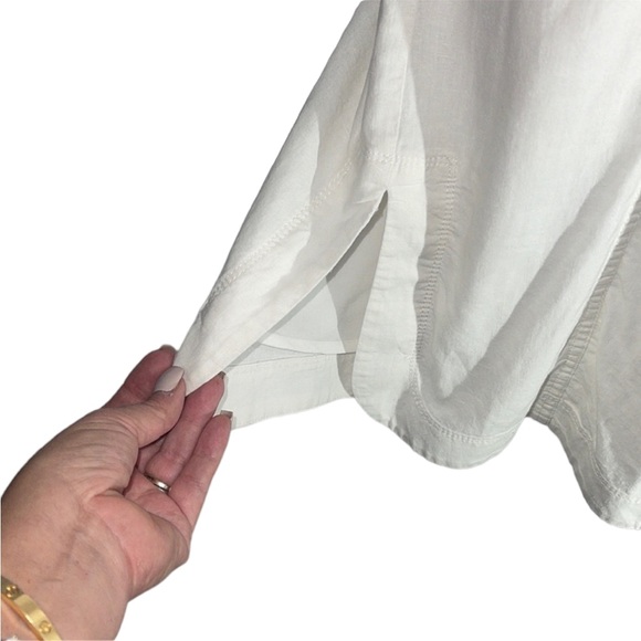 Maeve -Anthropologie Elspeth linen white dress. Size 0. So flattering - Picture 2 of 16